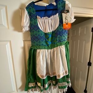 Bavarian Oktoberfest beer maid dress